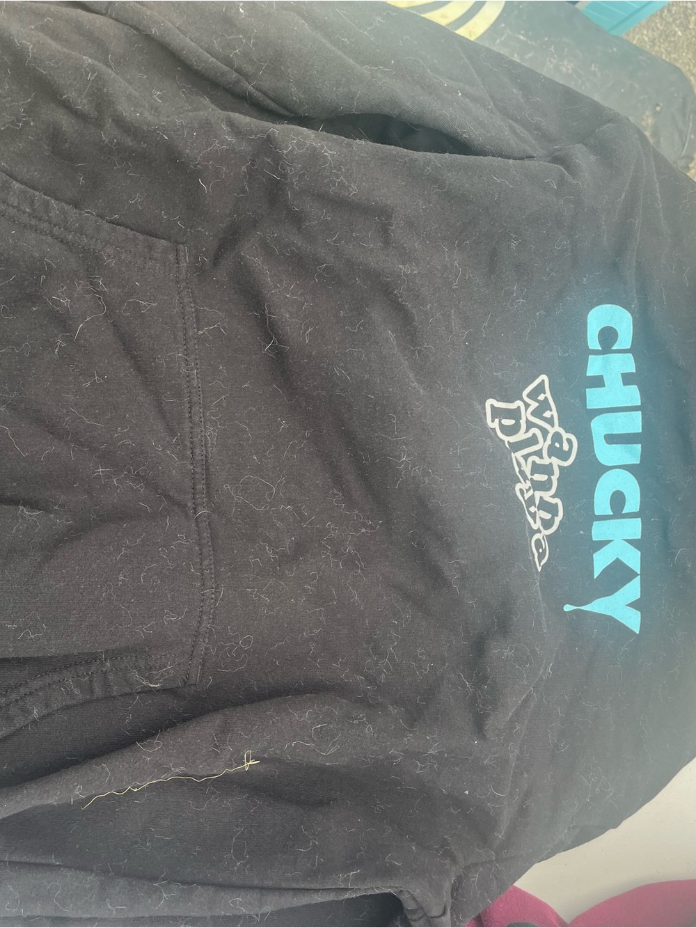Chucky Graphic Black Hoodie Sweatshirt